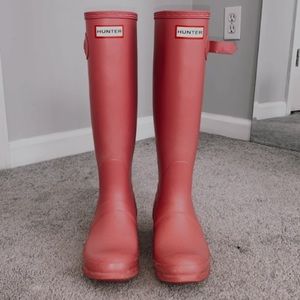 HUNTER Tall Light Pink Adult Rainboots ☔️